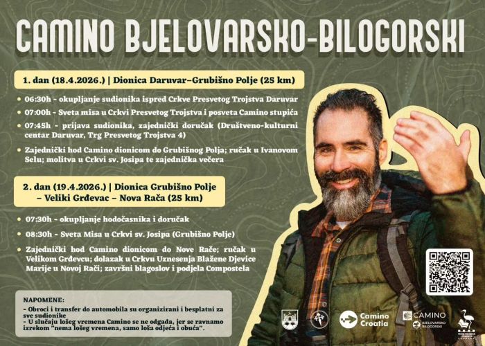 Otvaranje Camino dionice Daruvar-Grubišno Polje-Nova Rača Otvaranje Camino dionice Daruvar-Grubišno Polje-Nova Rača
