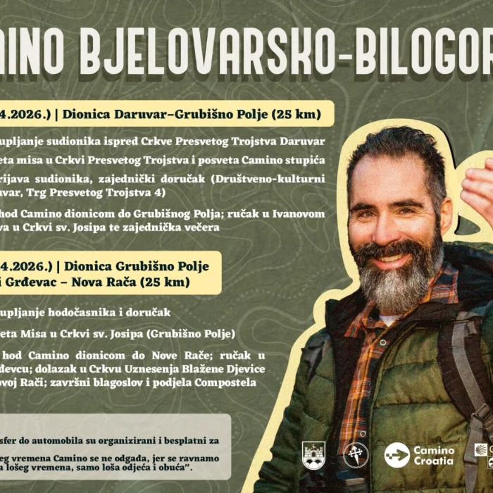 Otvaranje Camino dionice Daruvar-Grubišno Polje-Nova Rača