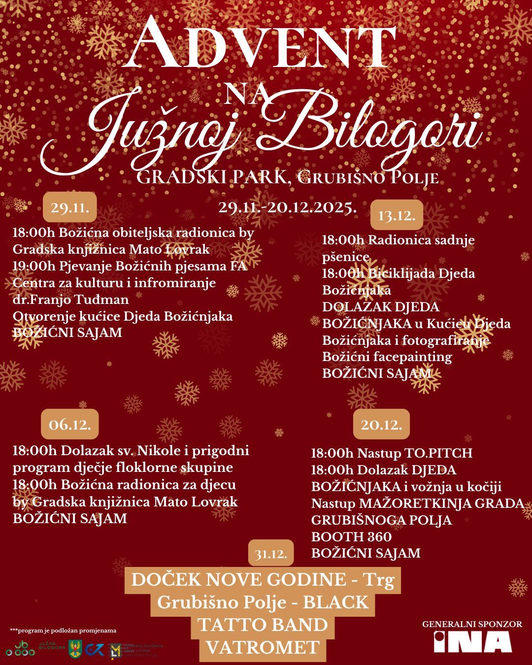 Advent na Južnoj Bilogori - Grubišno Polje