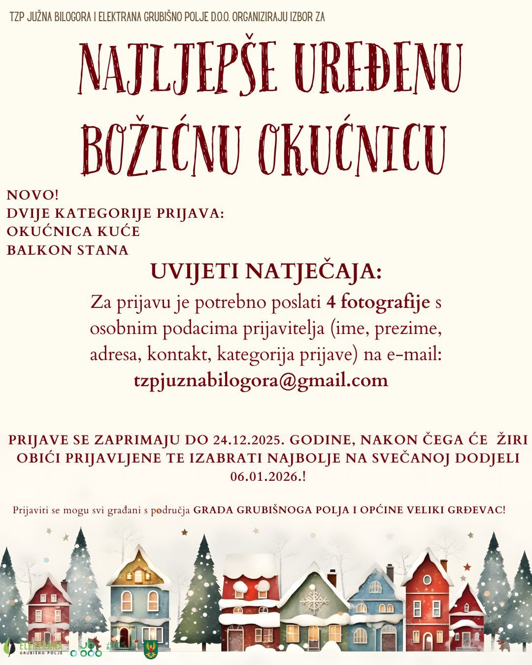 Natječaj za najljepše uređenu božićnu okućnicu