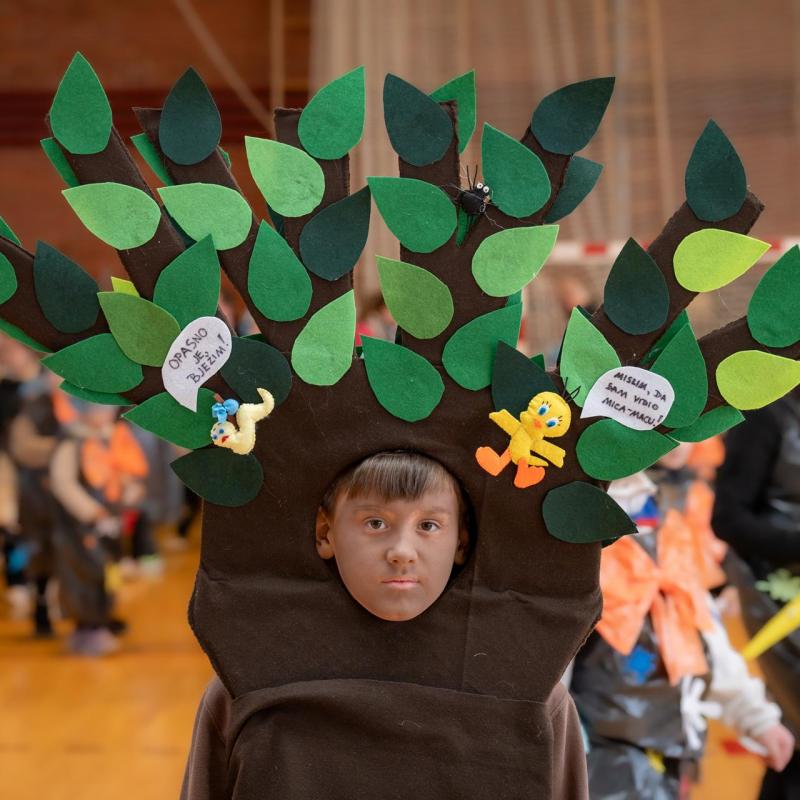 Mali maškari osvojili Grubišno Polje: Šarenilo se preselilo pod krov sportske dvorane
